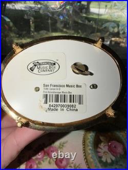 RARE San Francisco Music Box Pink Jeweled Kaleidoscope Canon in D Works