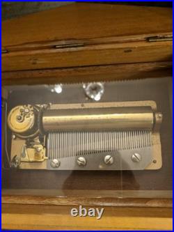RARE Swiss Reuge Music Box Fancy Wooden Chalet The Sound of Music (450) VIDEO
