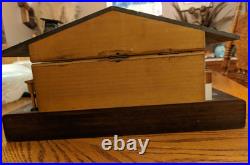 RARE Swiss Reuge Music Box Fancy Wooden Chalet The Sound of Music (450) VIDEO