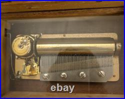 RARE Swiss Reuge Music Box Fancy Wooden Chalet The Sound of Music (450) VIDEO