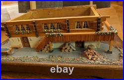 RARE Swiss Reuge Music Box Fancy Wooden Chalet The Sound of Music (450) VIDEO