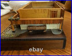 RARE Swiss Reuge Music Box Fancy Wooden Chalet The Sound of Music (450) VIDEO