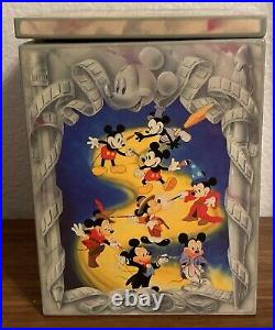 RARE VINTAGE 1990 ENESCO Walt Disney Mickey Mouse Musical Jack-in-the-Box with Box