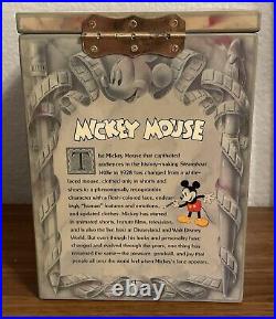 RARE VINTAGE 1990 ENESCO Walt Disney Mickey Mouse Musical Jack-in-the-Box with Box