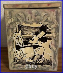 RARE VINTAGE 1990 ENESCO Walt Disney Mickey Mouse Musical Jack-in-the-Box with Box