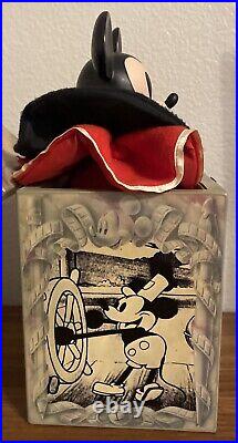 RARE VINTAGE 1990 ENESCO Walt Disney Mickey Mouse Musical Jack-in-the-Box with Box