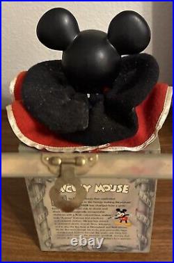 RARE VINTAGE 1990 ENESCO Walt Disney Mickey Mouse Musical Jack-in-the-Box with Box