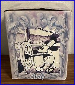 RARE VINTAGE 1990 ENESCO Walt Disney Mickey Mouse Musical Jack-in-the-Box with Box