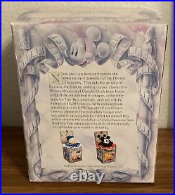 RARE VINTAGE 1990 ENESCO Walt Disney Mickey Mouse Musical Jack-in-the-Box with Box