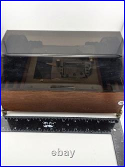 RARE VINTAGE FUJI JAPAN LADOR SYMPHONION MUSIC BOX with 8 DISCS. WORKS. READ