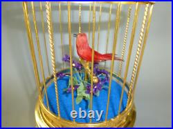 RARE VINTAGE JAPANESE SINGING BIRD CAGE GOLD GILT CAGE BEST MODEL (Watch Video)