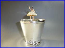 RARE VINTAGE REUGE DANCING BALLERINA MUSIC BOX Musical Cup (WATCH THE VIDEO)