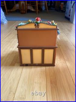 RARE VTG Enesco Musical Society CHECKING IT TWICE Animated Motion Music Box Mice