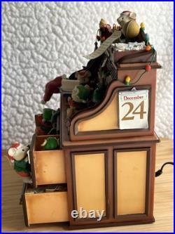 RARE VTG Enesco Musical Society CHECKING IT TWICE Animated Motion Music Box Mice RARE VTG Enesco Musical Society CHECKING IT TWICE Animated Motion Music Box Mice