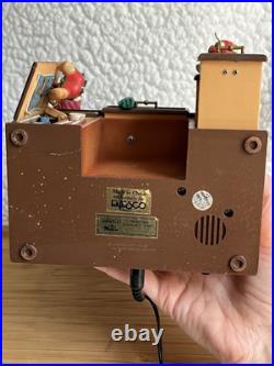 RARE VTG Enesco Musical Society CHECKING IT TWICE Animated Motion Music Box Mice RARE VTG Enesco Musical Society CHECKING IT TWICE Animated Motion Music Box Mice
