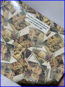 RARE VTG NOS Enesco Small World Of Music Brahms Lullaby Bear In Crib Music Box