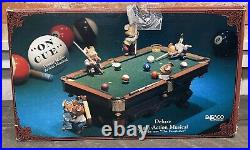 RARE Vintage 1990 Enesco On Cue Deluxe Multi Action Musical Pool Table #581275