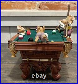 RARE Vintage 1990 Enesco On Cue Deluxe Multi Action Musical Pool Table #581275