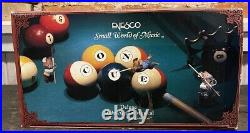 RARE Vintage 1990 Enesco On Cue Deluxe Multi Action Musical Pool Table #581275