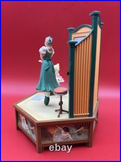 RARE Vintage 1997 Enesco Music Box w Motion Ballet School Ballerinas