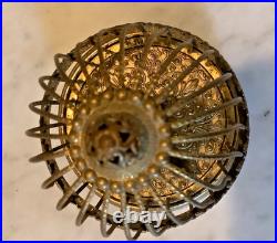 RARE Vintage Bird in Gilded Cage Rotating Ball Clock, see video RARE Vintage Bird in Gilded Cage Rotating Ball Clock, see video