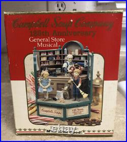 RARE Vintage Campbell's Soup General Store Multi-Action/Lights Music Box Enesco