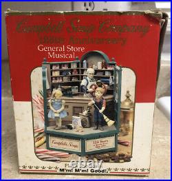 RARE Vintage Campbell's Soup General Store Multi-Action/Lights Music Box Enesco