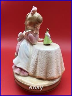 RARE Vintage Josef Originals Spinning Music Box Dancer Girl w Doll