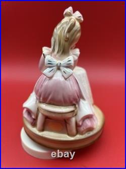 RARE Vintage Josef Originals Spinning Music Box Dancer Girl w Doll