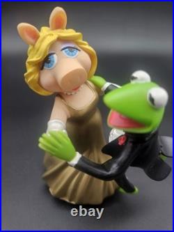 RARE Vtg Kermit & Miss Piggy Musical Figurine San Francisco Music Box Company