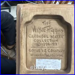 RARE WAYNE HIGGINS THE MASTER CARVER AND HIPPOCAMPUS MUSIC BOX #323 Of 5000