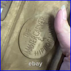 RARE WAYNE HIGGINS THE MASTER CARVER AND HIPPOCAMPUS MUSIC BOX #323 Of 5000