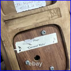 RARE WAYNE HIGGINS THE MASTER CARVER AND HIPPOCAMPUS MUSIC BOX #323 Of 5000