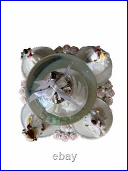 RARE Walt Disney World Disney Princess Wedding Musical Snow globe WORKS READ