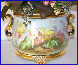 RARE c. 1880 SINGING BIRD FLOWER POT FRENCH BONTEMS MUSIC BOX AUTOMATON