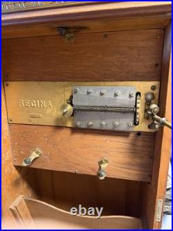 REGINA AUTOMATON ANTIQUE 1895 MUSIC PLAYER With +- 80 Disks