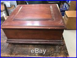 REGINA DISC MUSIC BOX Cherry Cabinet Plays Well Coinop Is There But Not Workin