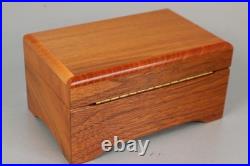 REUGE MUSIC BOX Anniversary Song & Clair De Lune DELIGHTFUL SOUND Teak Case