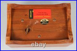 REUGE MUSIC BOX Anniversary Song & Clair De Lune DELIGHTFUL SOUND Teak Case