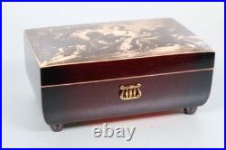 REUGE MUSIC BOX Glockenspiel HEAR IT NOW! Mirrored lid & decorative case 1/50