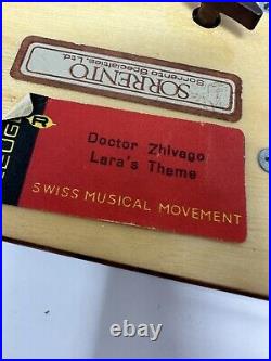 REUGE MUSIC BOX Saint Croix Switzerland Lara's Theme (Doctor Zhivago) 4.5 Works