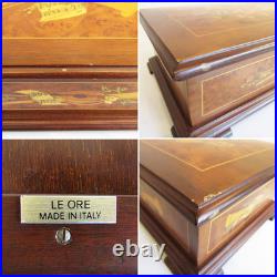 REUGE MUSIC Music Box Luge Jewelry Case Jewelry Box Italy LE ORE