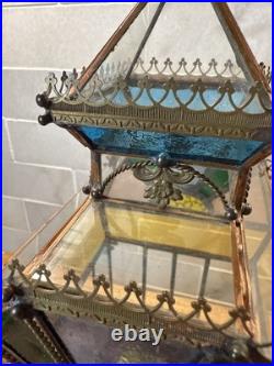 REUGE Music Box Enesco 1985 Limited Edition 489/500 Stained Glass REUGE Music Box Enesco 1985 Limited Edition 489/500 Stained Glass
