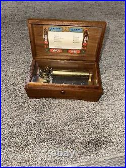 REUGE SAINTE CROIX 4 Song 50 Note MUSIC BOX Works Beautifully 391-002 Lullaby