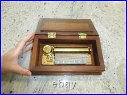 REUGE SAINTE-CROIX SWISS MUSIC BOX CH 3/72 Custom Hand Made Solid Wooden Box