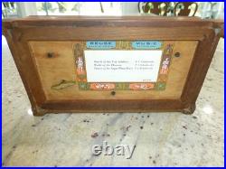 REUGE SAINTE-CROIX SWISS MUSIC BOX CH 3/72 Custom Hand Made Solid Wooden Box