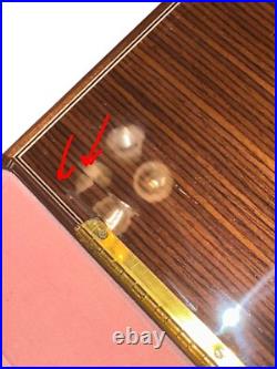 REUGE SAN FRANCISCO MUSIC BOX CO WOOD LAQUER MEMORY With LOCKING KEY