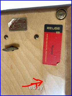 REUGE SAN FRANCISCO MUSIC BOX CO WOOD LAQUER MEMORY With LOCKING KEY