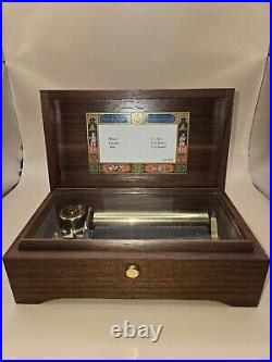 REUGE ST. CROIX SWISS MUSIC BOX 3 SONGS 3/72, J. S Bach, G. F. Handel