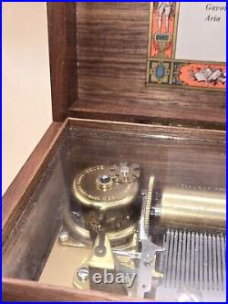 REUGE ST. CROIX SWISS MUSIC BOX 3 SONGS 3/72, J. S Bach, G. F. Handel